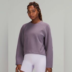 Like New! Oversized Lululemon AirWrap Modal Cropped Crew Sweatshirt